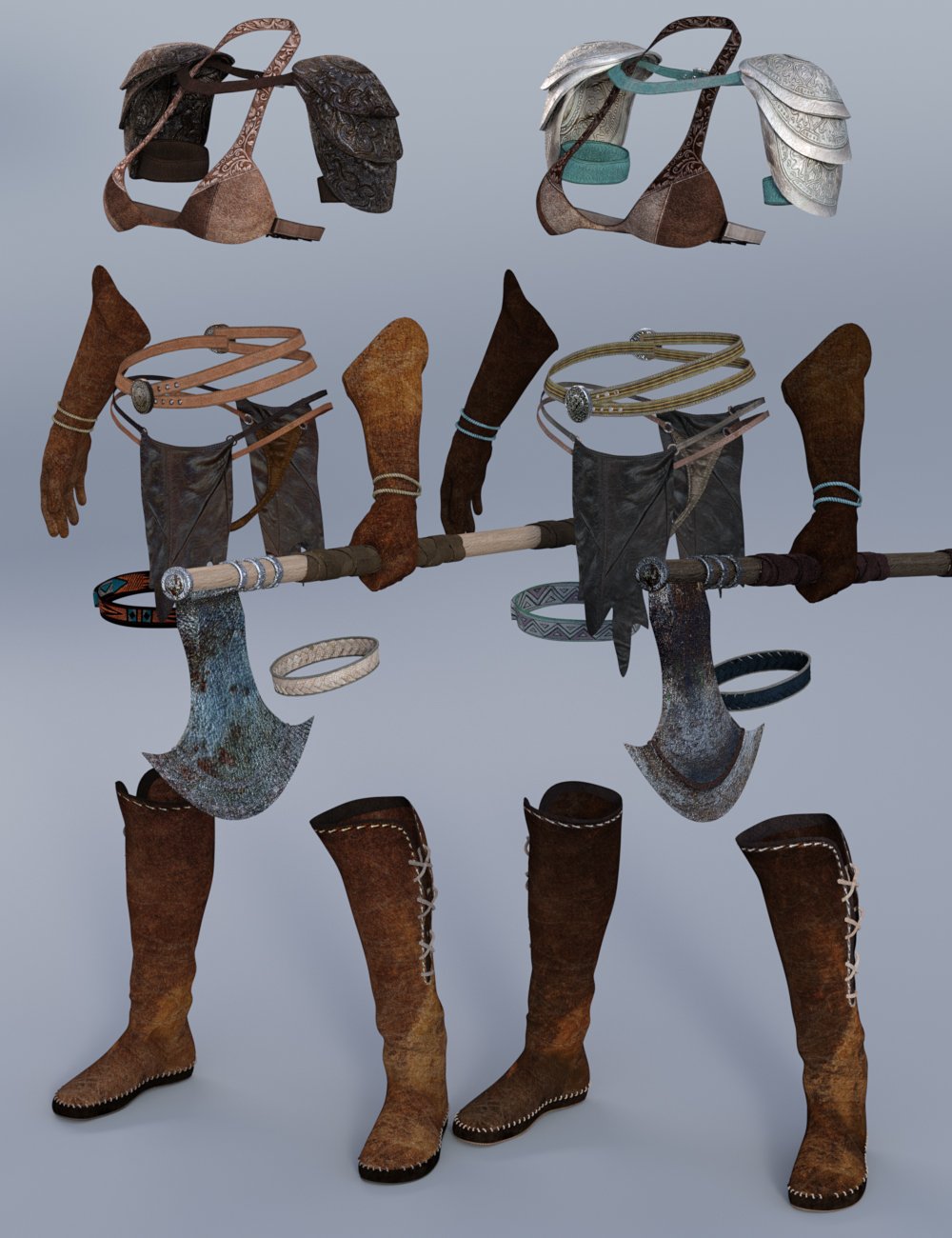 Battle Queen Outfit Textures by: Shox-Design, 3D Models by Daz 3D