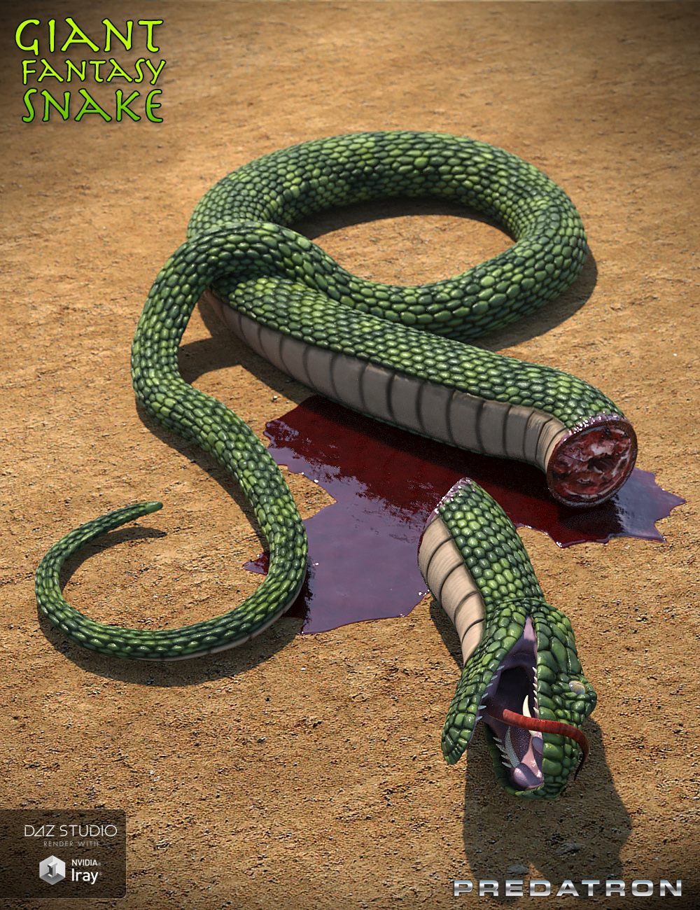 Giant Fantasy Snake | Daz 3D