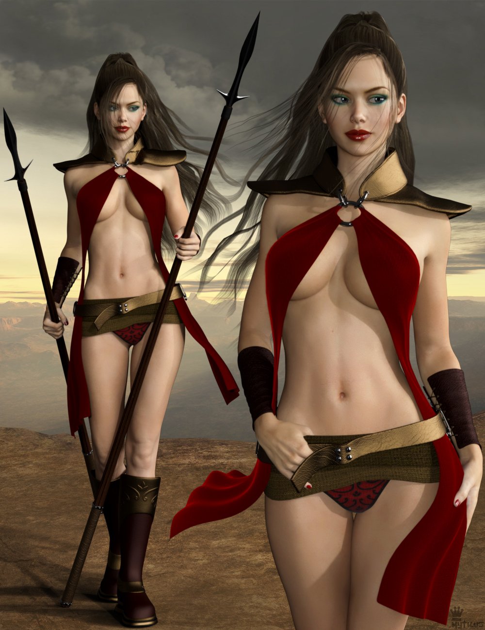 Hot Spear Outfit for Genesis 3 Female(s) Hot Spear Outfit for Genesis 3 Female(s) by: Mytilus, 3D Models by Daz 3D