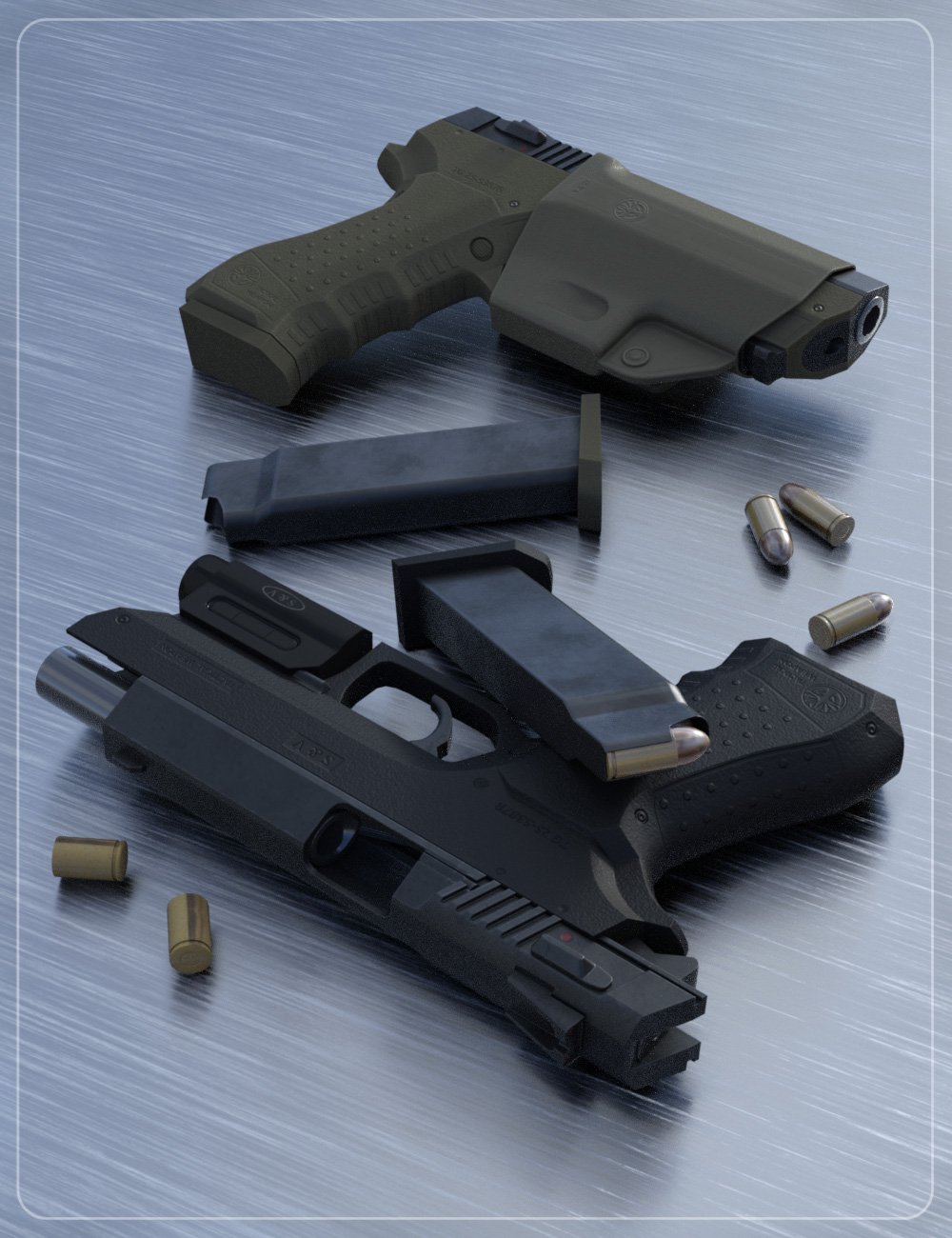Tactical Gun for Genesis 3 Male(s) by: smayVelemudr, 3D Models by Daz 3D