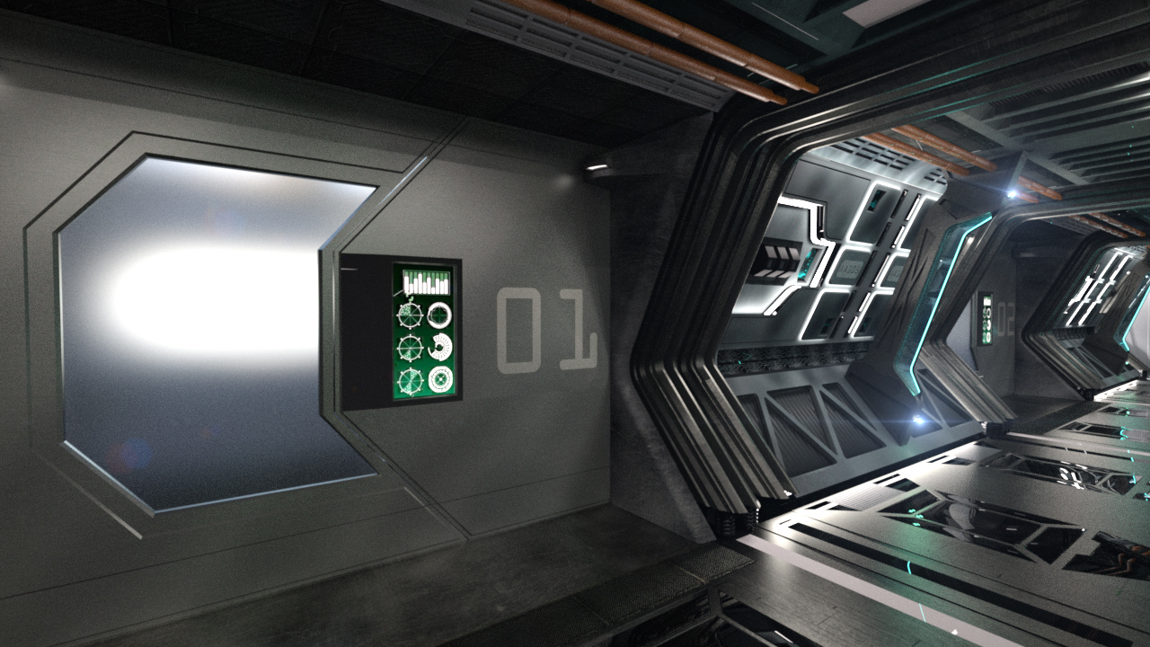 Spaceship Crew Room by: PerspectX, 3D Models by Daz 3D