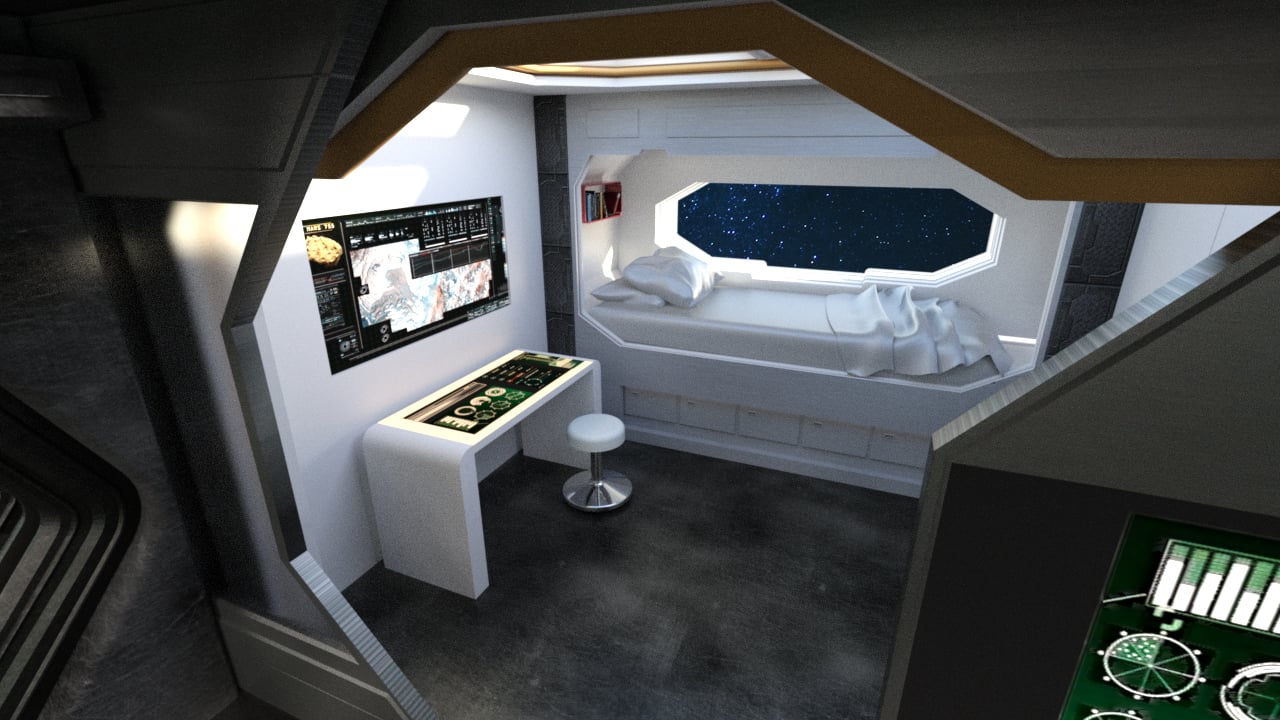 Spaceship Crew Room by: PerspectX, 3D Models by Daz 3D