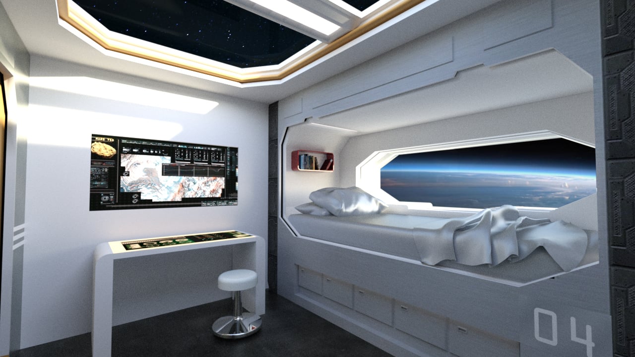 Spaceship Crew Room Spaceship Crew Room by: PerspectX, 3D Models by Daz 3D