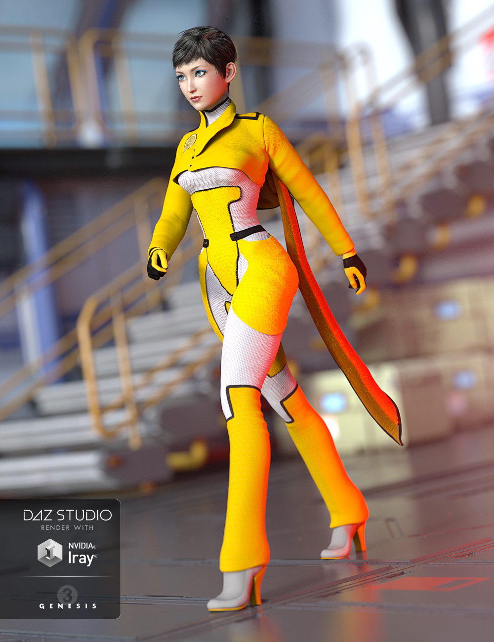 Lieutenant Synergy Outfit Textures Lieutenant Synergy Outfit Textures by: Sarsa, 3D Models by Daz 3D