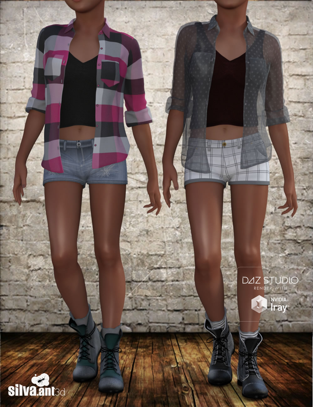 Haley Clothing Textures by: SilvaAnt3d, 3D Models by Daz 3D