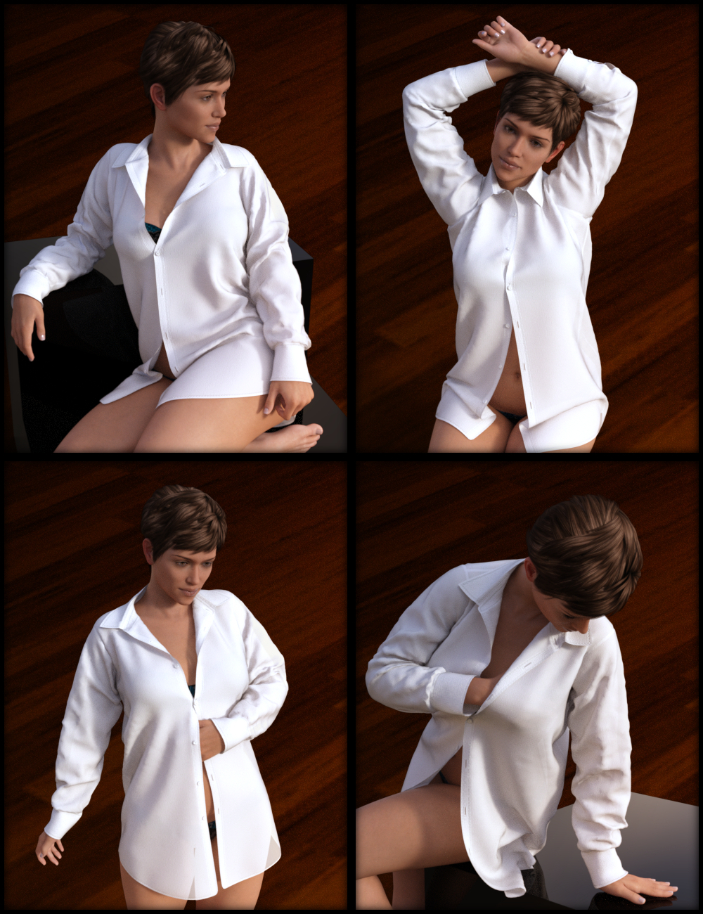 His Shirt for Genesis 3 Female(s) by: Aave Nainen, 3D Models by Daz 3D
