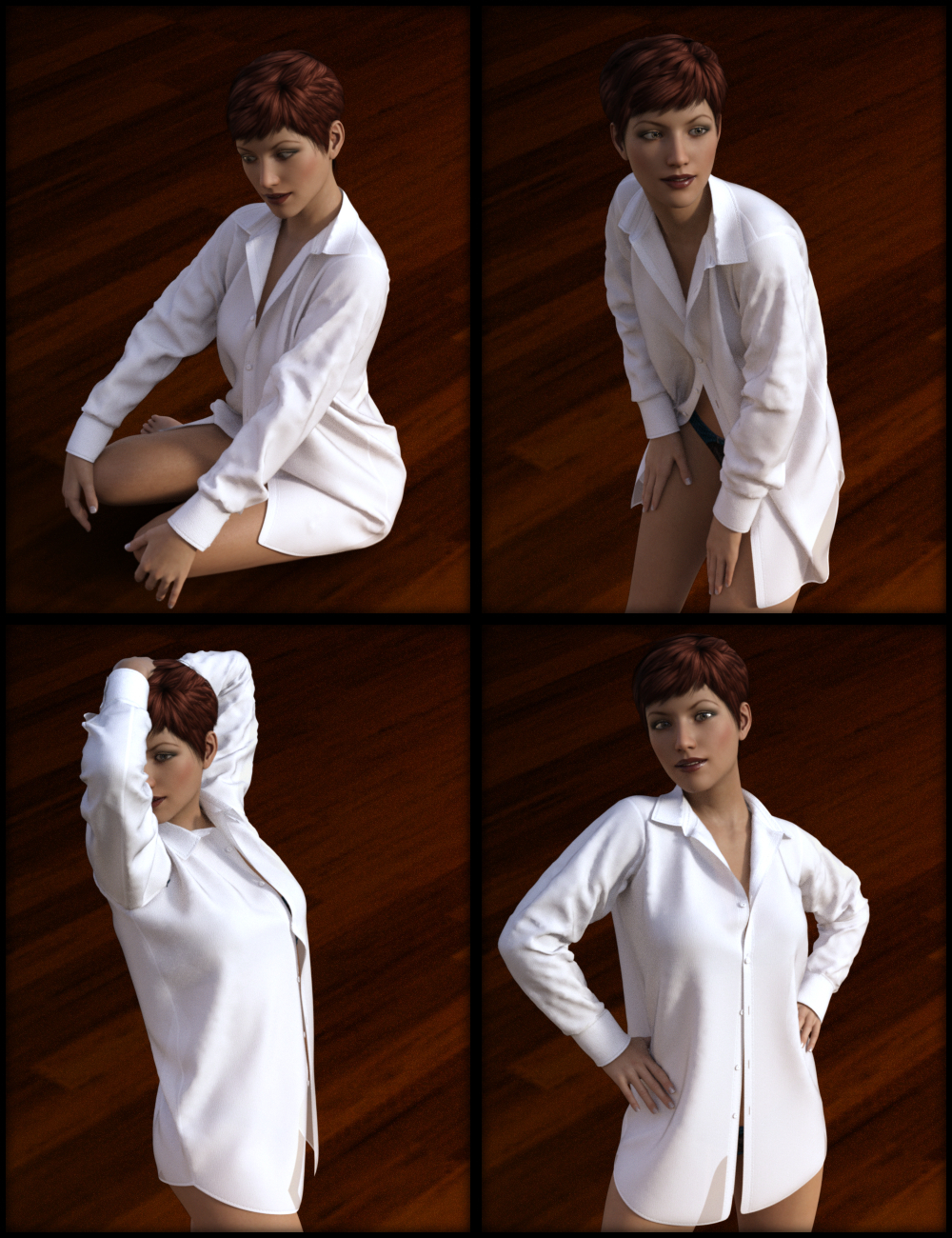 His Shirt for Genesis 3 Female(s) by: Aave Nainen, 3D Models by Daz 3D