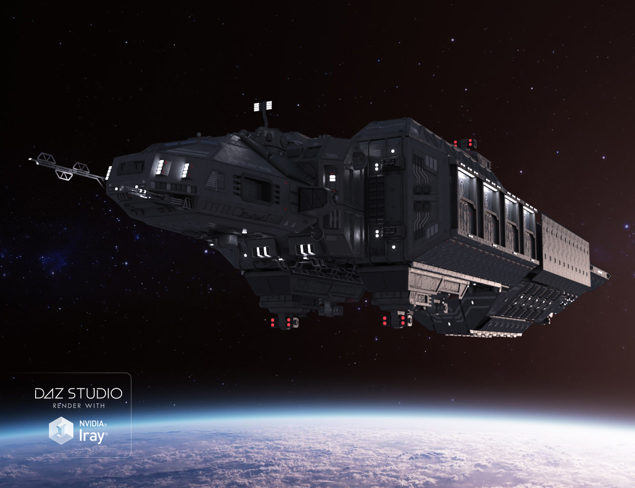 Spaceship Antares by: petipet, 3D Models by Daz 3D