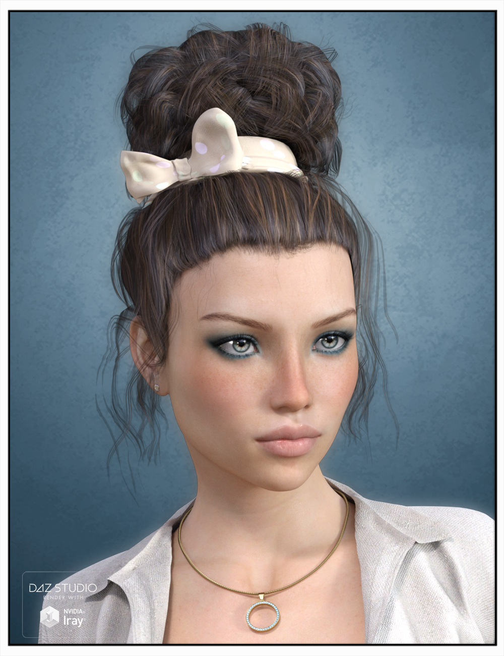 Lauran Hair for Genesis 3 Female(s) by: SWAM, 3D Models by Daz 3D