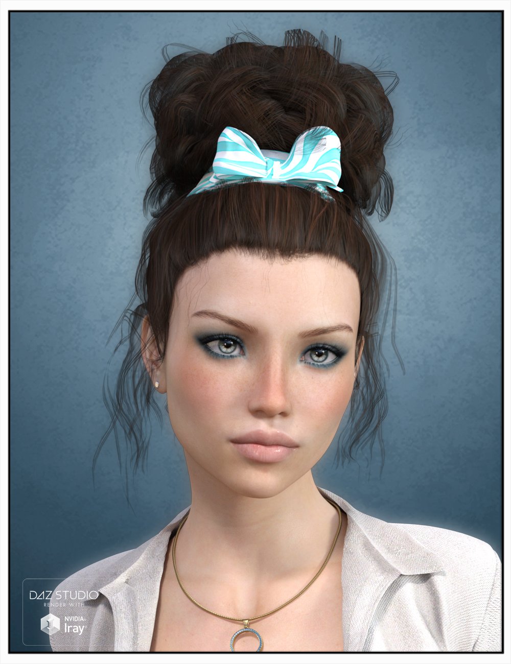 Lauran Hair for Genesis 3 Female(s) by: SWAM, 3D Models by Daz 3D