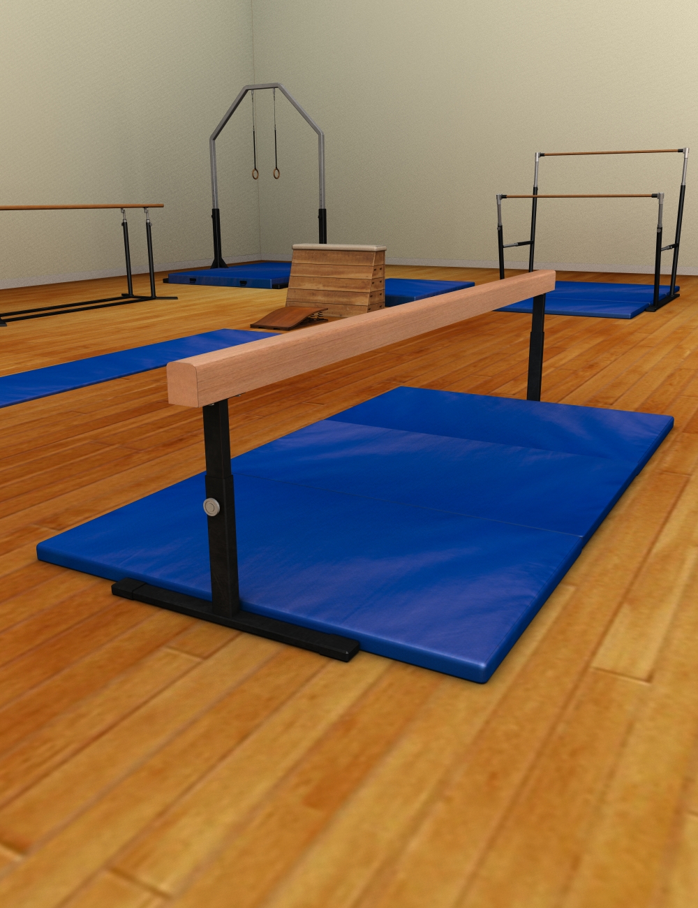 Gymnastics Equipment by: hypnagogia, 3D Models by Daz 3D