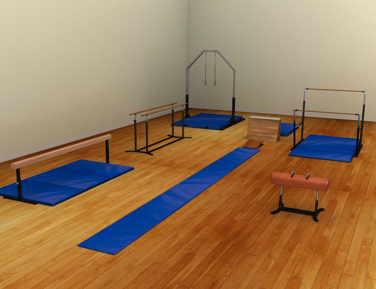 Gymnastics Equipment by: hypnagogia, 3D Models by Daz 3D