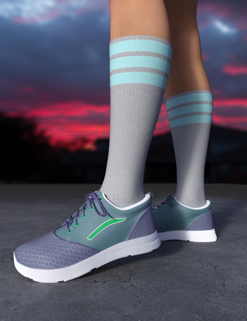 TreadZ Athletic Collection by: the3dwizard, 3D Models by Daz 3D