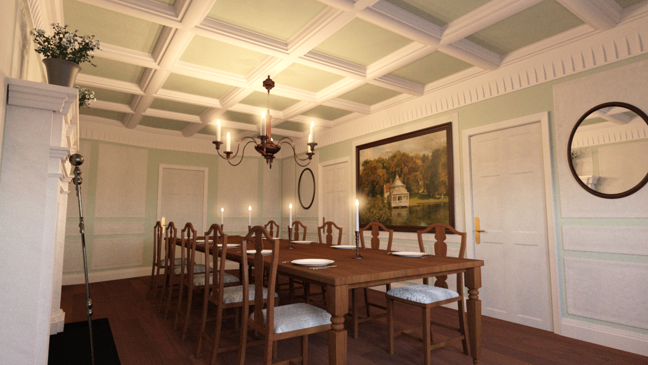 Regency Dining Set Regency Dining Set by: PerspectX, 3D Models by Daz 3D