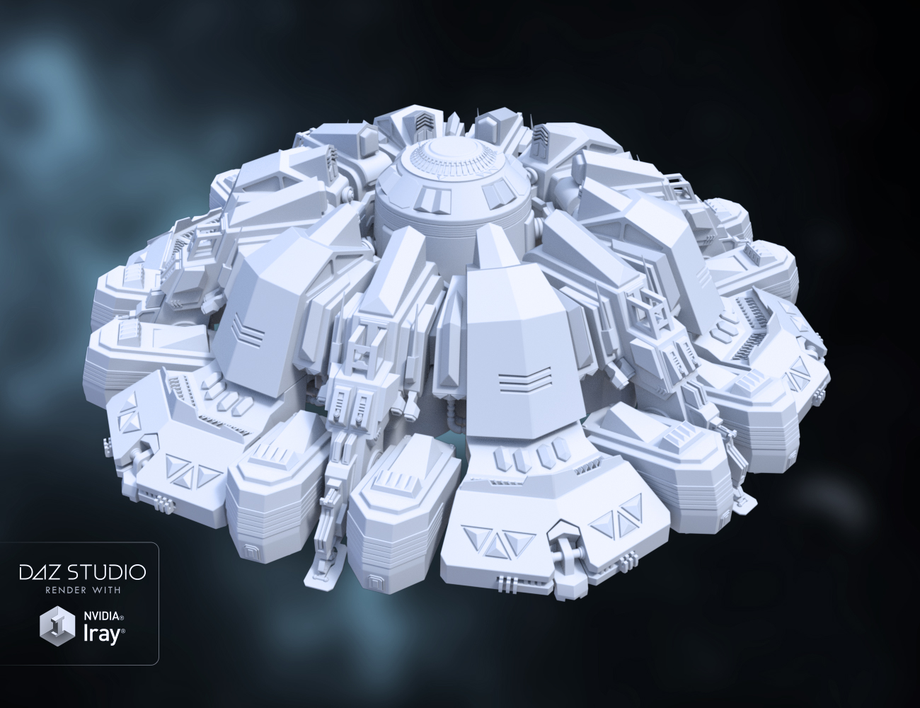 Sci-fi UFO by: petipet, 3D Models by Daz 3D