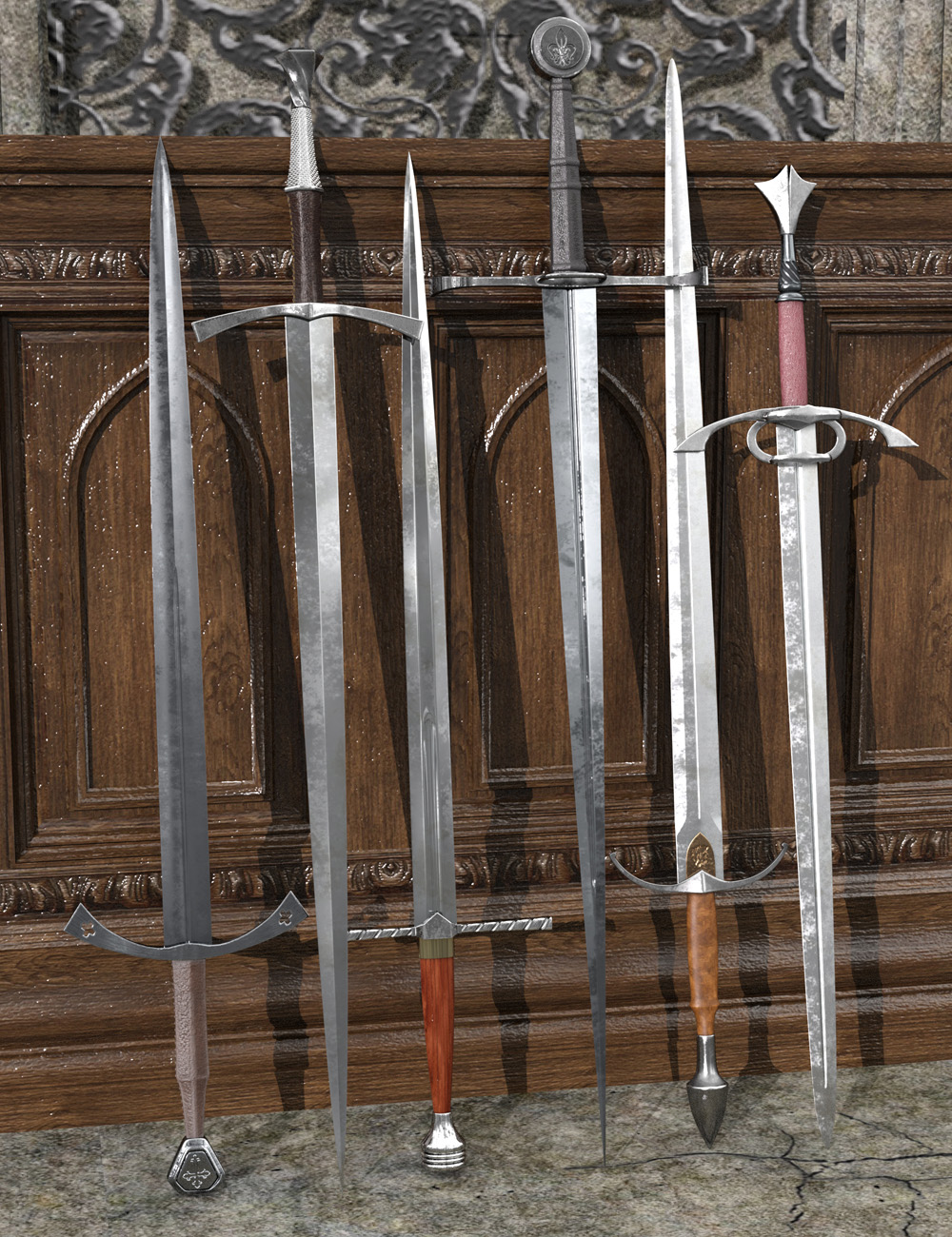 War Swords by: Valandar, 3D Models by Daz 3D