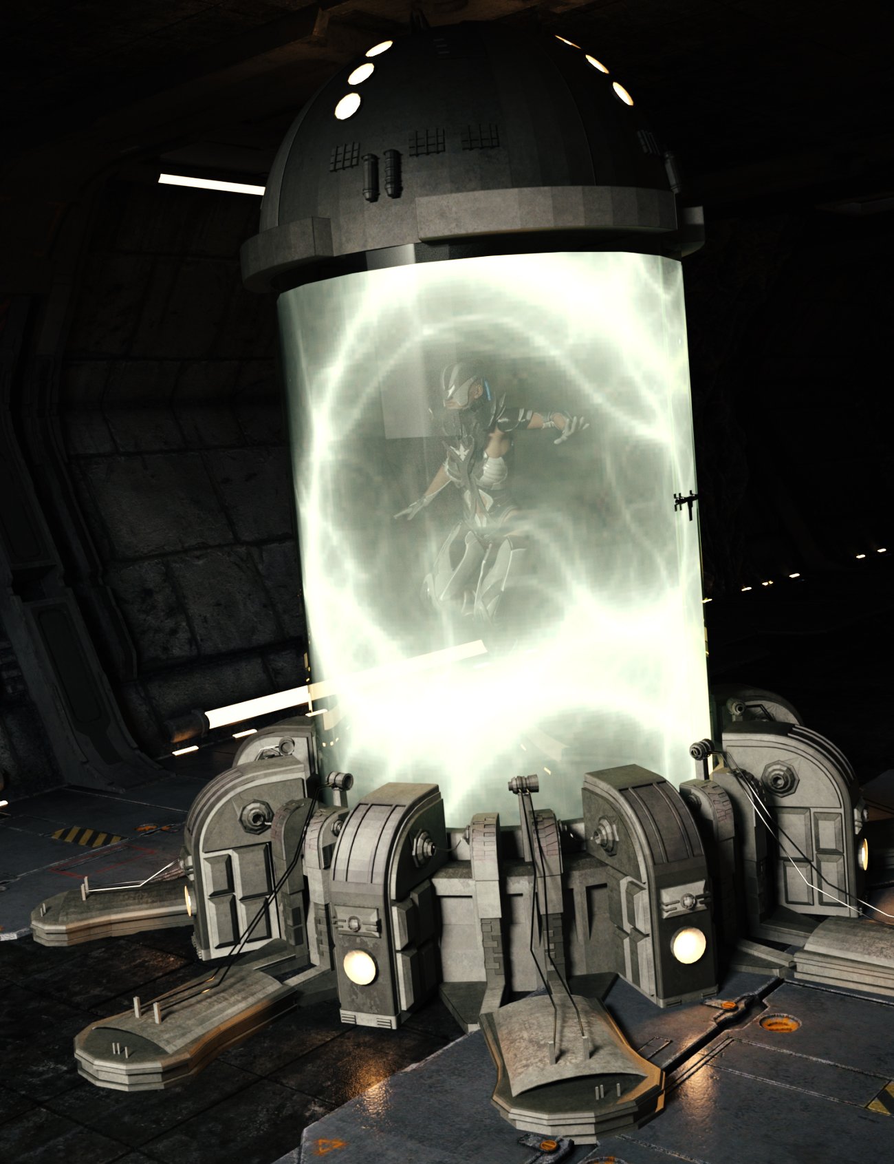 Sci-Fi Containment Unit Sci-Fi Containment Unit by: Neikdian, 3D Models by Daz 3D