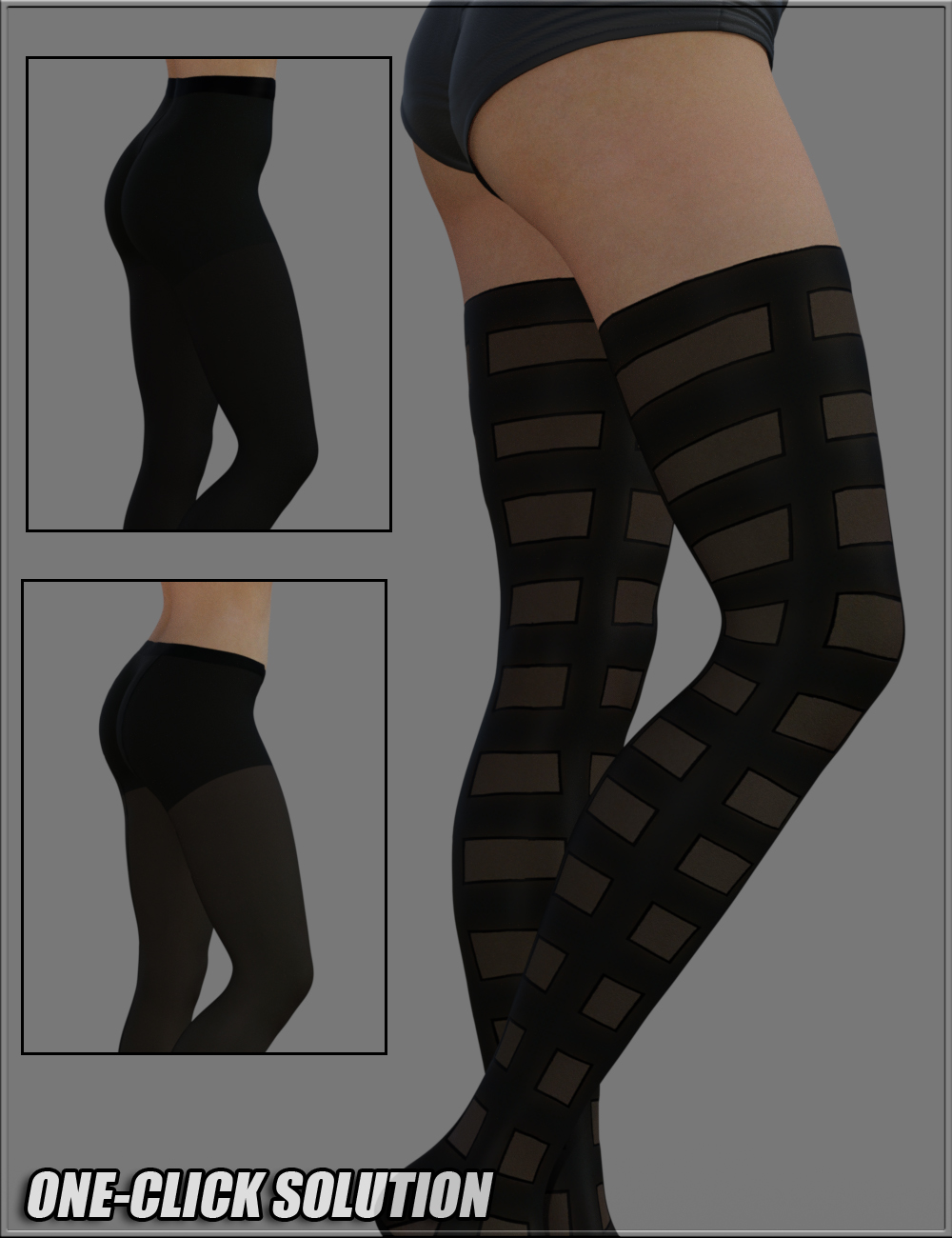 Sexy Skinz - Stockings 02 for Genesis 3 Female(s) by: vyktohria, 3D Models by Daz 3D