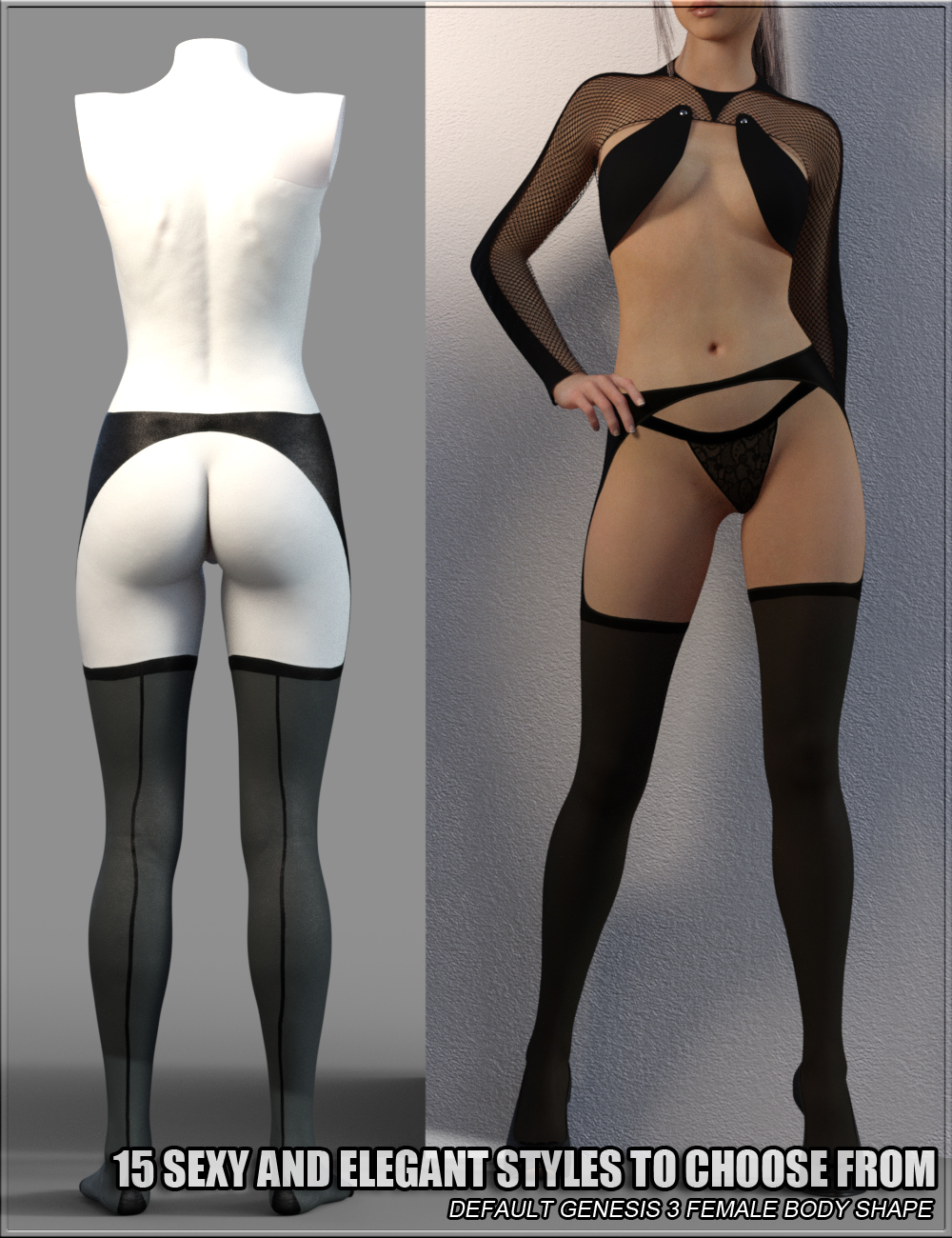 Sexy Skinz - Stockings 02 for Genesis 3 Female(s) Sexy Skinz - Stockings 02 for Genesis 3 Female(s) by: vyktohria, 3D Models by Daz 3D