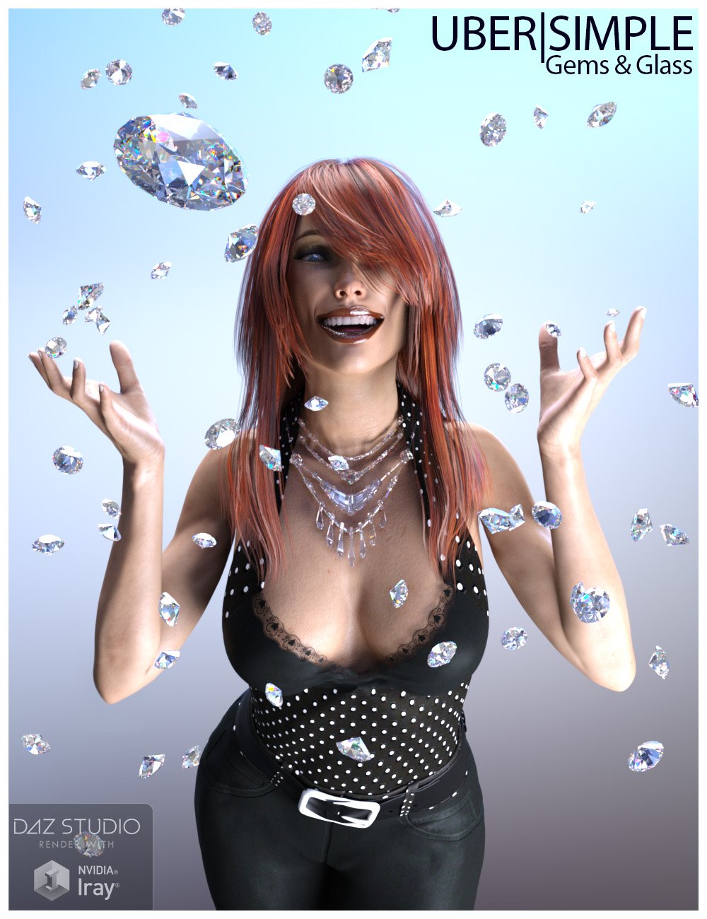 UberSimple - Gems and Glass Merchant Resource by: Traveler, 3D Models by Daz 3D