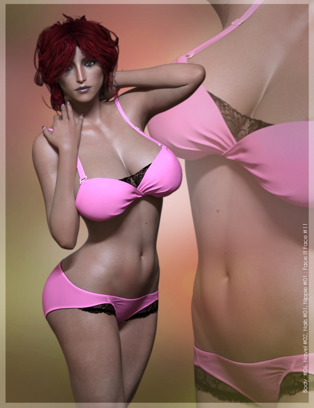Shapely Genesis 3 Female by: 3-D Arena, 3D Models by Daz 3D