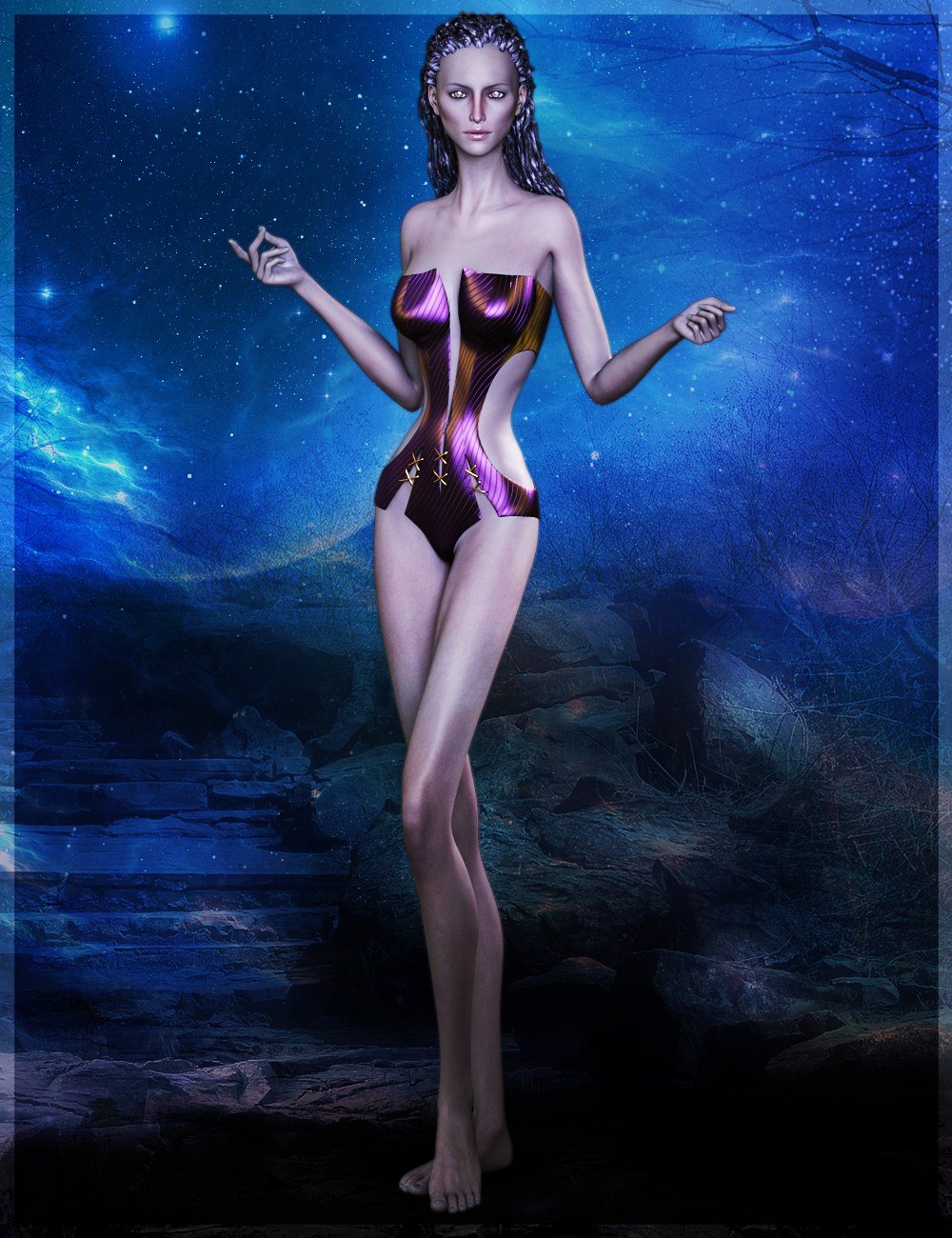 Shapely Genesis 3 Female II - Fantasy! by: 3-D Arena, 3D Models by Daz 3D