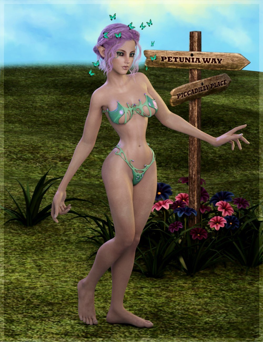 Shapely Genesis 3 Female II - Fantasy! by: 3-D Arena, 3D Models by Daz 3D