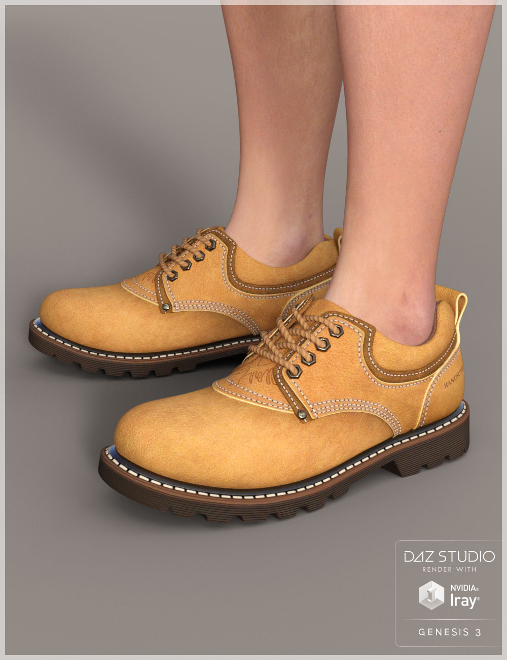 Short Boots for Genesis 2 & 3 Male(s) by: Cute3D, 3D Models by Daz 3D