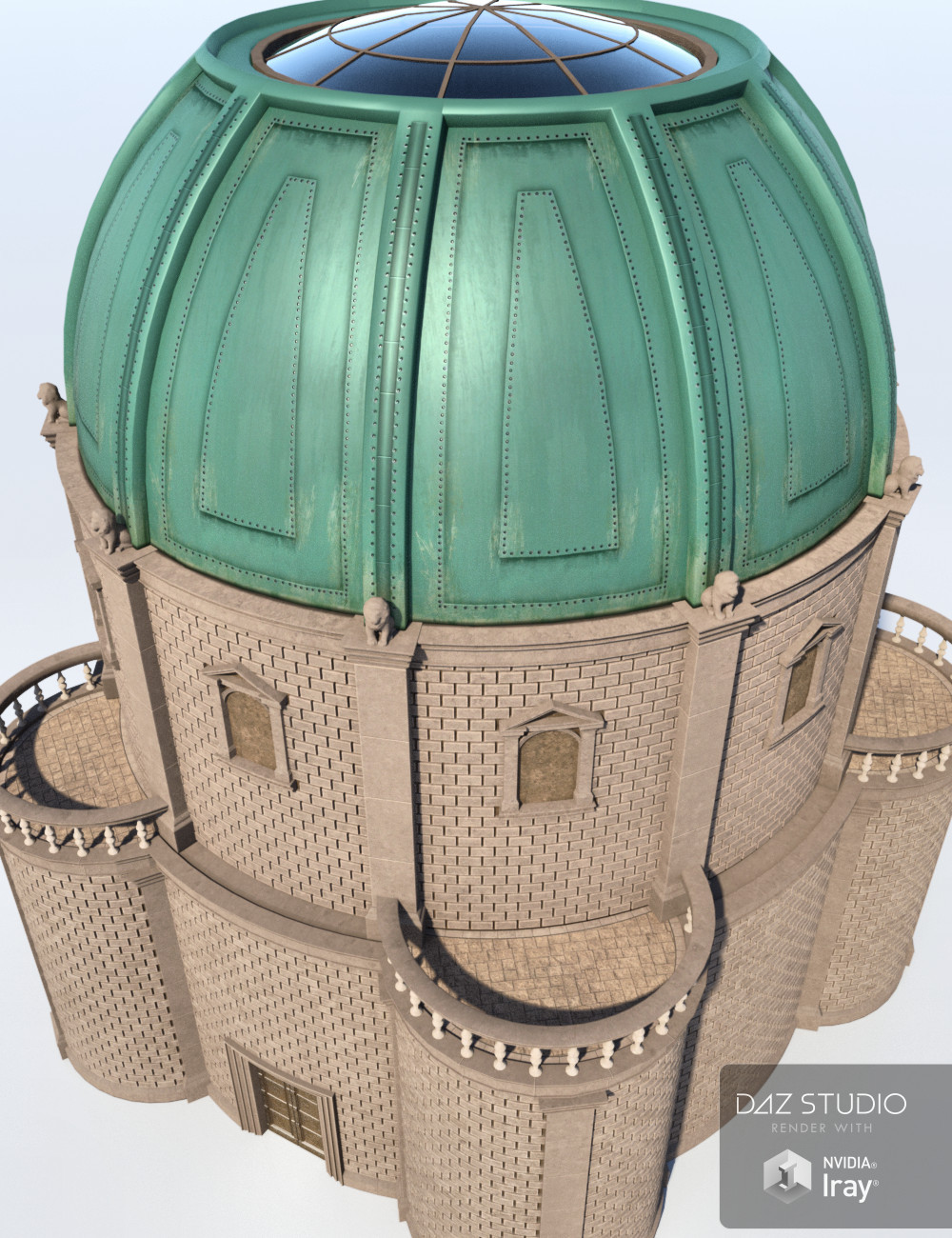 Ash Tree Mausoleum by: Merlin Studios, 3D Models by Daz 3D