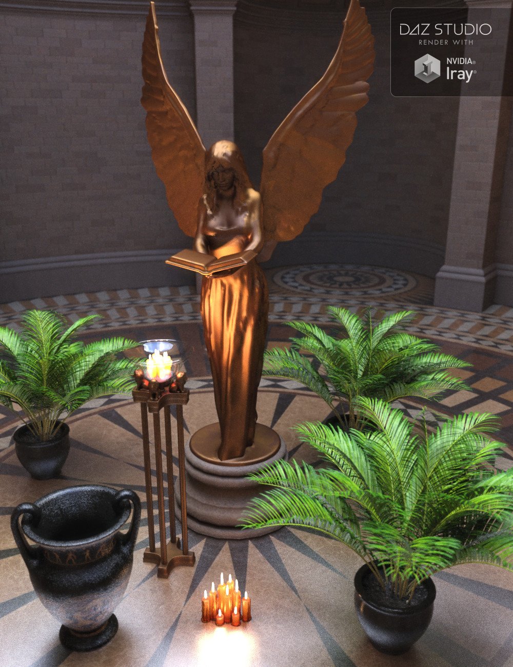 Ash Tree Mausoleum Ash Tree Mausoleum by: Merlin Studios, 3D Models by Daz 3D