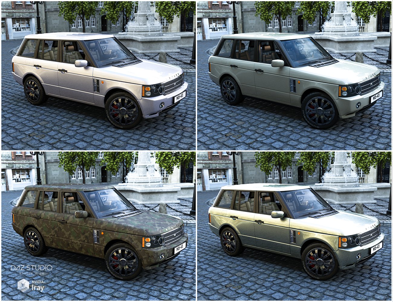 Car Ranger Iray Addon by: Dumor3D, 3D Models by Daz 3D
