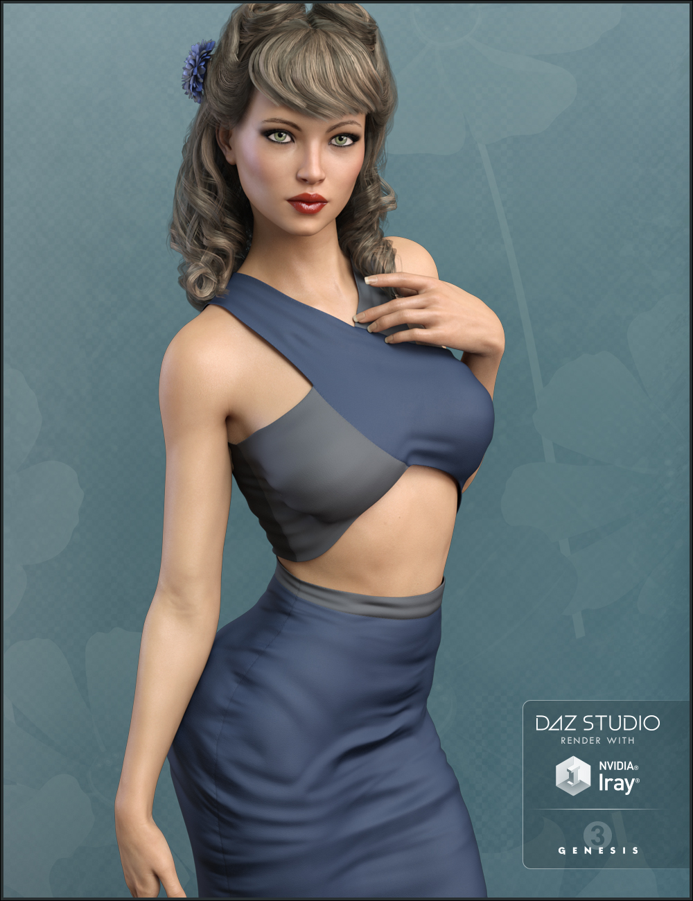 FW Nadine HD for Victoria 7 by: Fred Winkler Art, 3D Models by Daz 3D