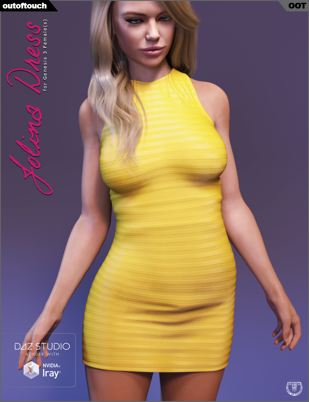 Jolina Dress for Genesis 3 Female(s) by: outoftouch, 3D Models by Daz 3D