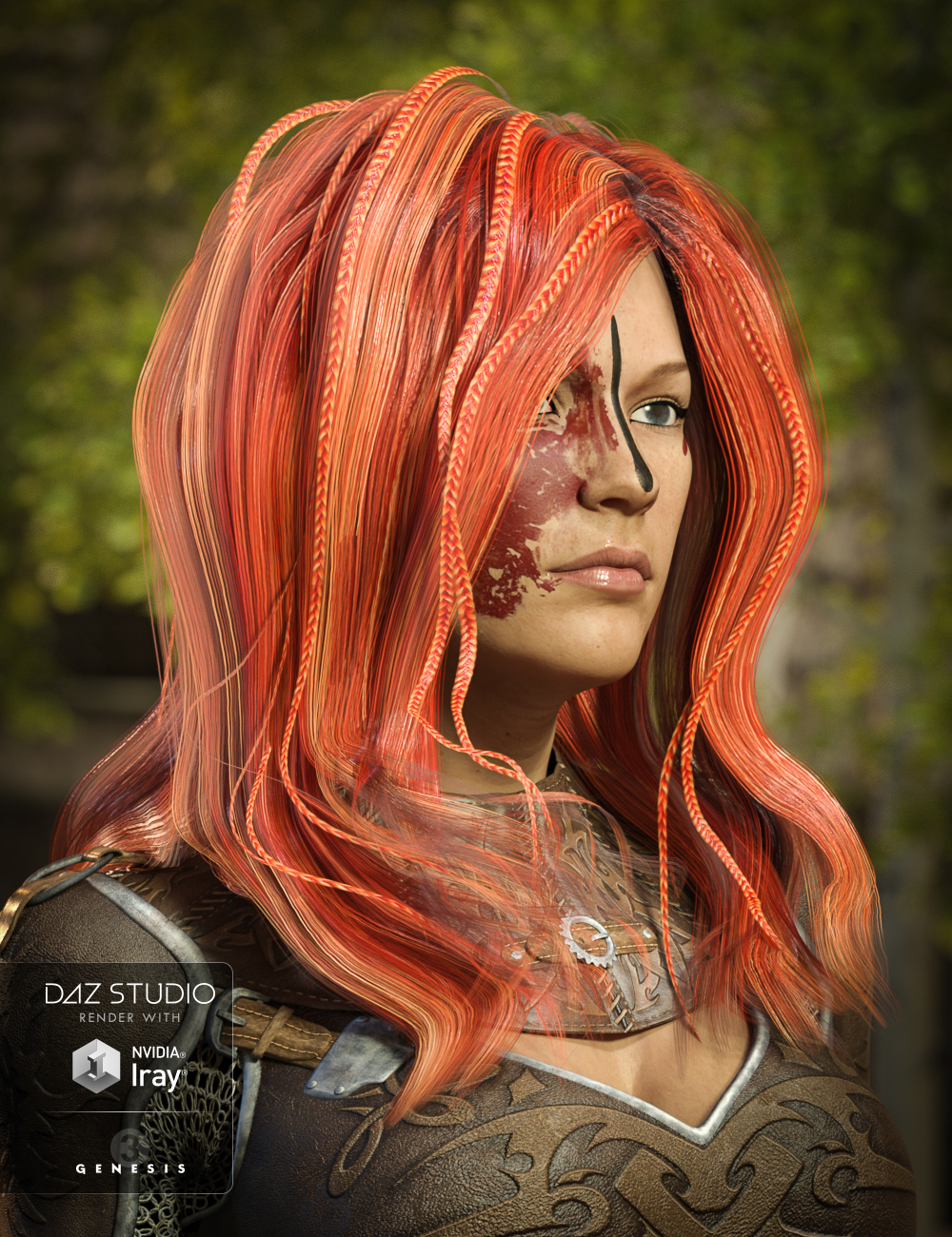 Zoe Hair for Genesis 3 Female(s) by: 3DCelebrity, 3D Models by Daz 3D