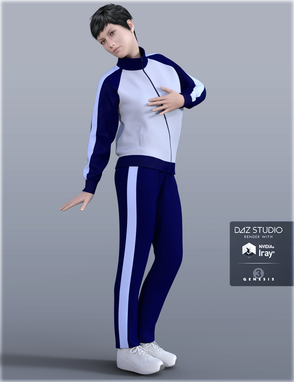 H&C School Sportswear B For Genesis 3 Female(s) | Daz 3D