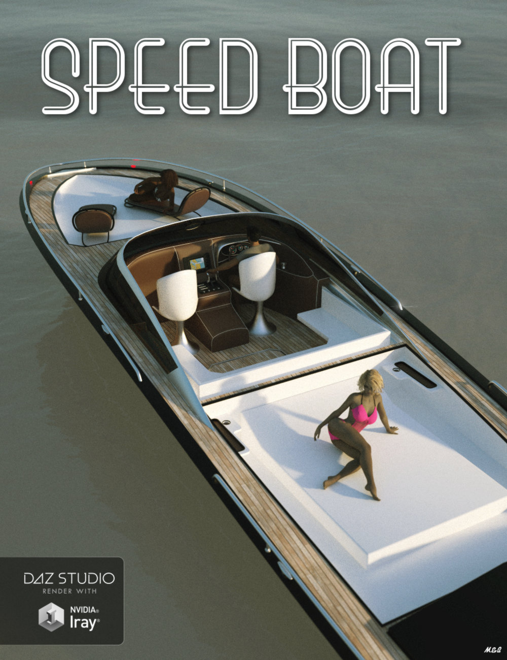 Speed Boat by: Mely3D, 3D Models by Daz 3D