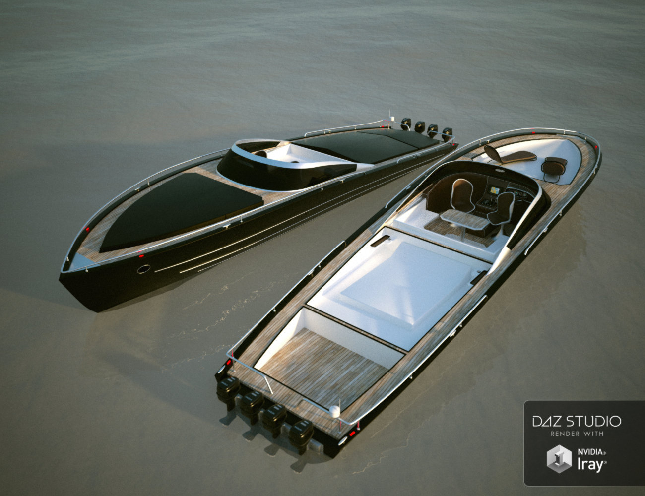 Speed Boat by: Mely3D, 3D Models by Daz 3D