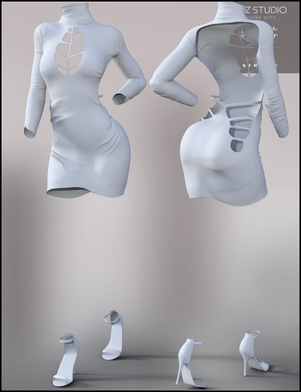 Nadia Outfit HD for Genesis 3 Female(s) by: NikisatezOziChick, 3D Models by Daz 3D