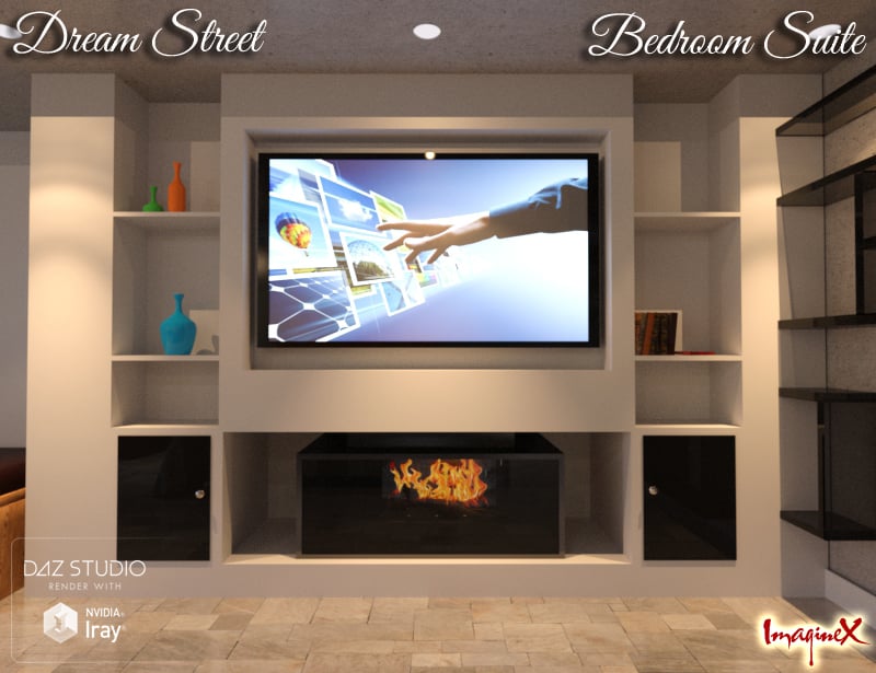 Dream Street Bedroom Suite by: ImagineX, 3D Models by Daz 3D