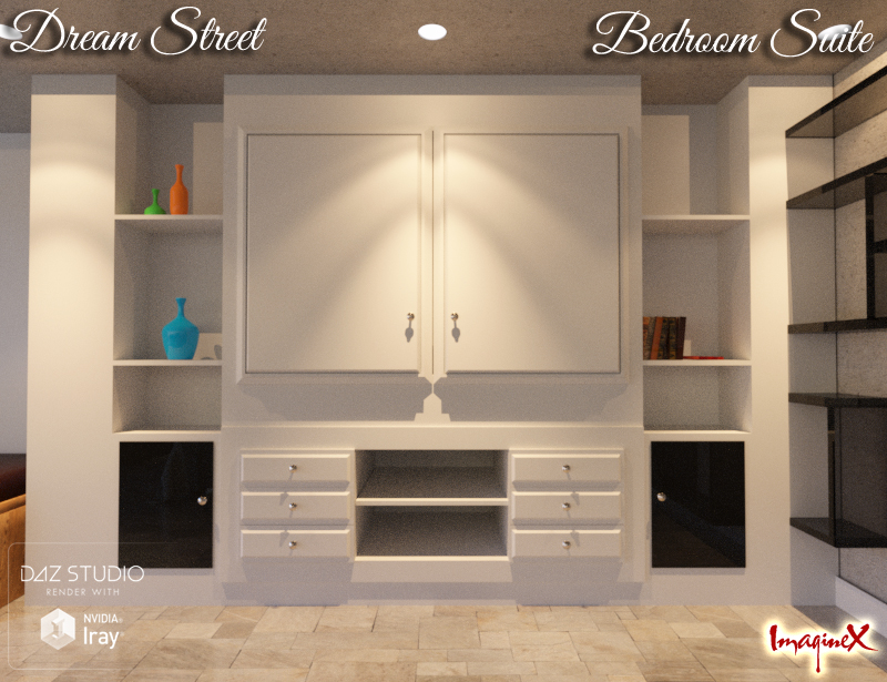 Dream Street Bedroom Suite by: ImagineX, 3D Models by Daz 3D