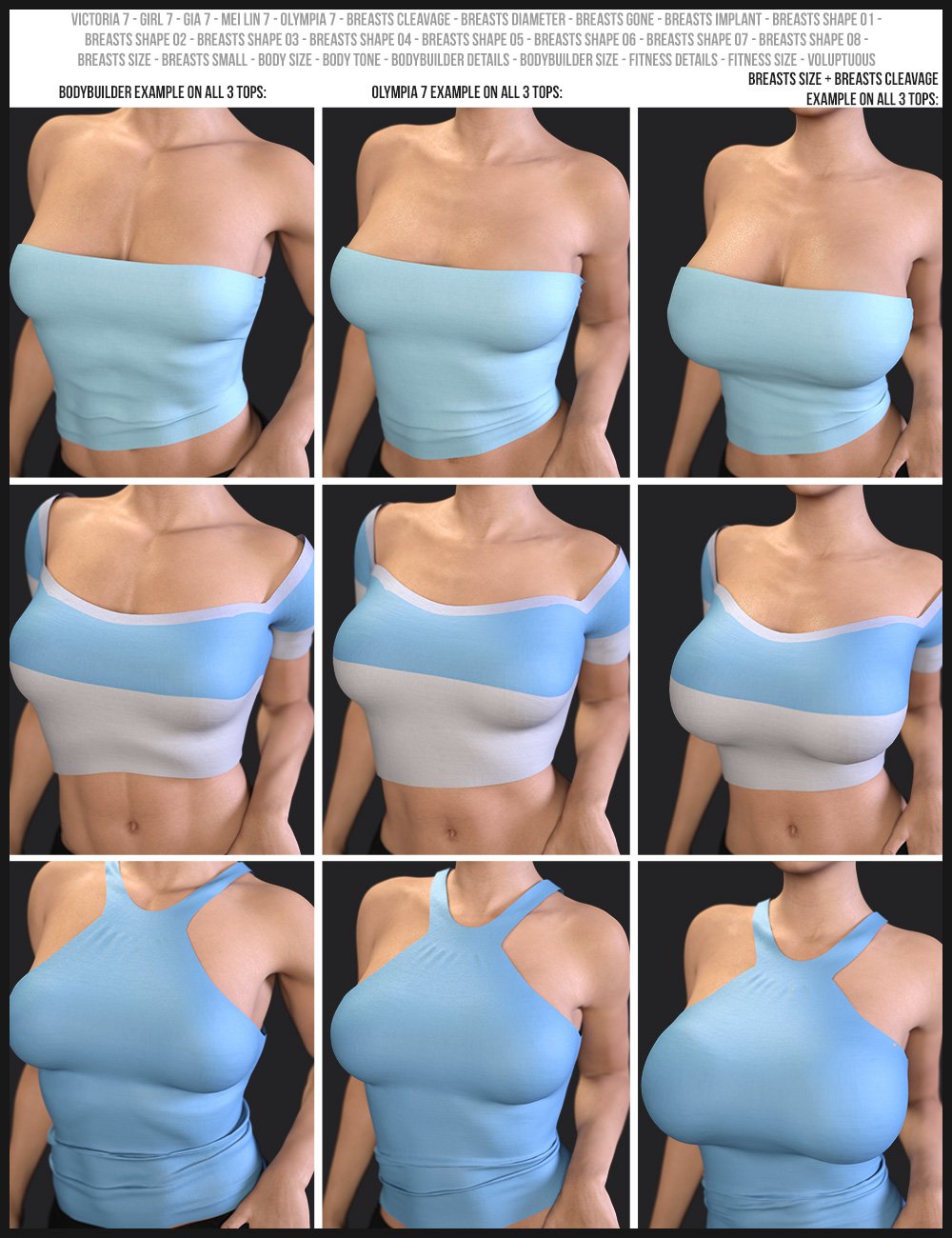 i13 3 Sassy Tops for the Genesis 3 Female(s) i13 3 Sassy Tops for the Genesis 3 Female(s) by: ironman13, 3D Models by Daz 3D