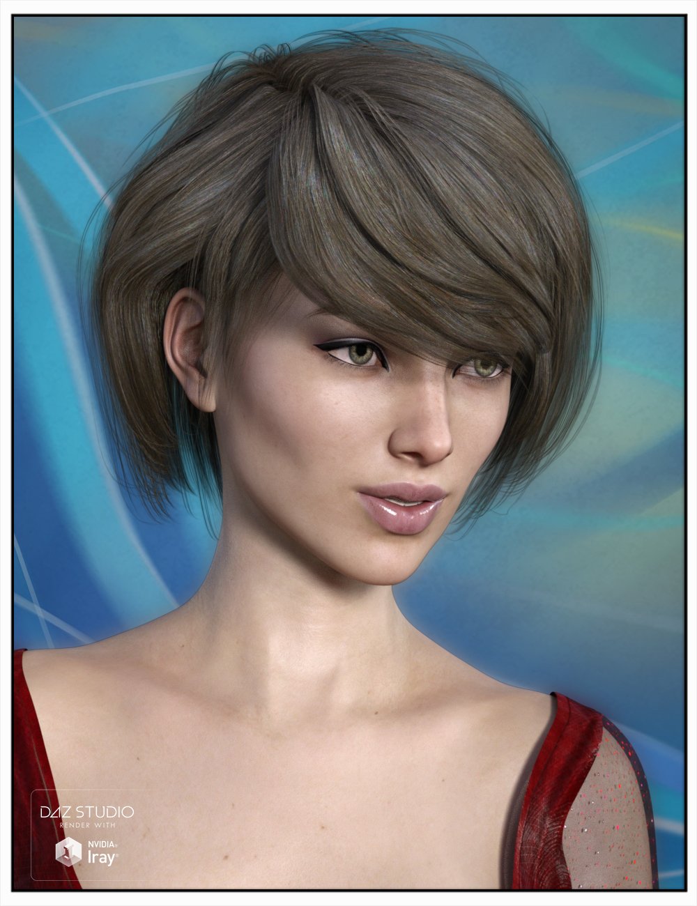 Kimmy Hair for Genesis 3 Female(s) by: SWAM, 3D Models by Daz 3D
