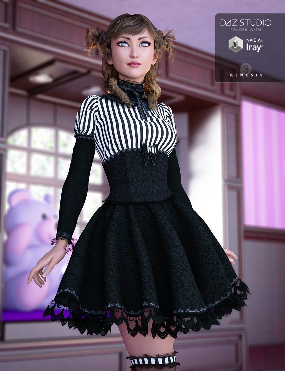 Goth Girl for Genesis 3 Female(s) by: NikisatezSarsa, 3D Models by Daz 3D
