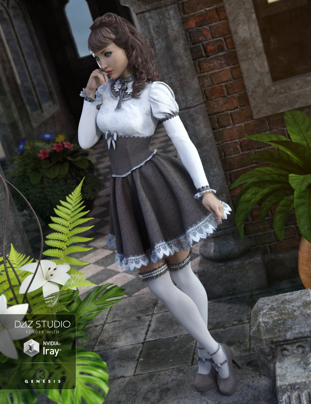 Goth Girl Outfit Textures Goth Girl Outfit Textures by: Sarsa, 3D Models by Daz 3D