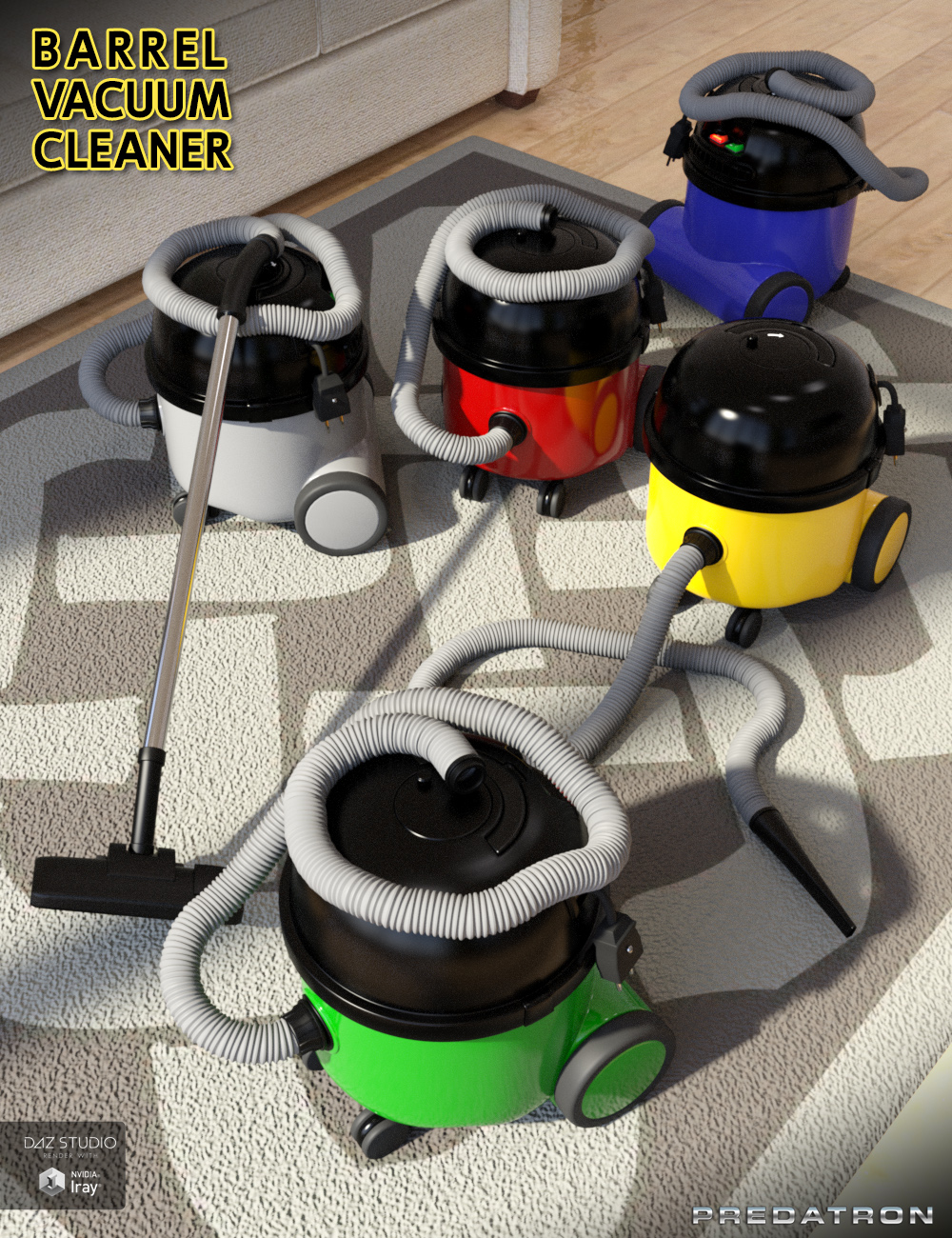 Barrel Vacuum Cleaner Barrel Vacuum Cleaner by: Predatron, 3D Models by Daz 3D