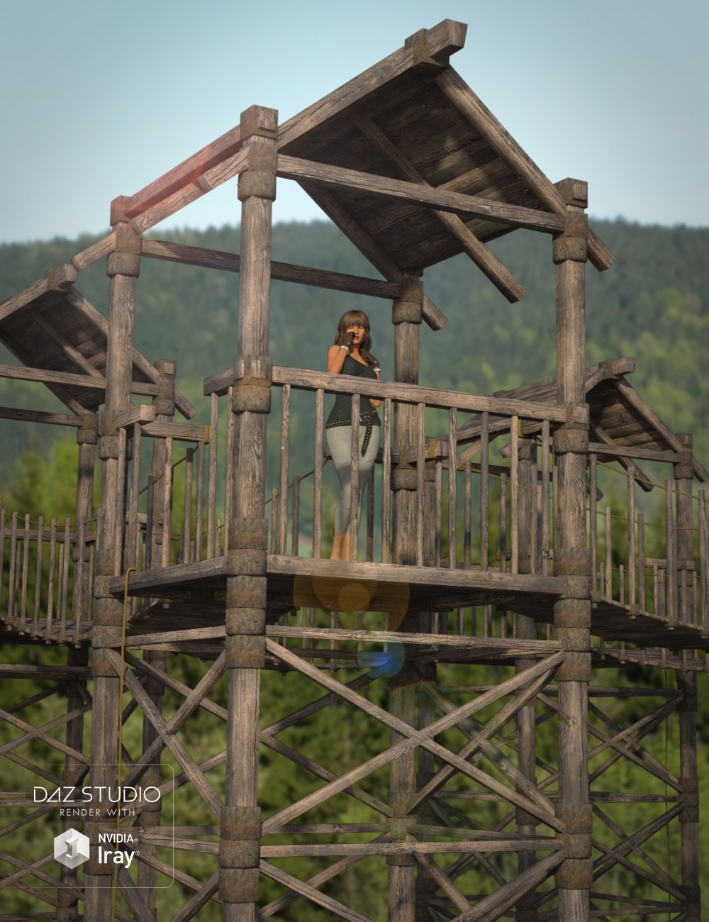 Fantasy Guard Towers by: , 3D Models by Daz 3D