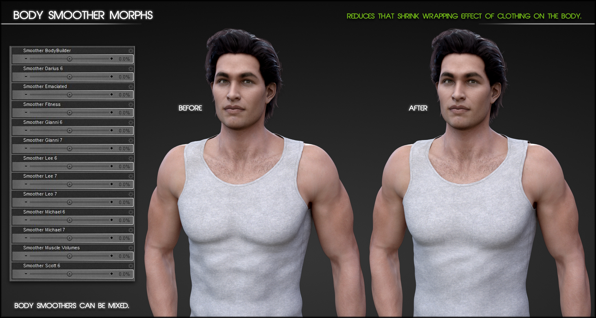 Fit Control for Genesis 3 Male(s) by: Zev0Josh Darling, 3D Models by Daz 3D