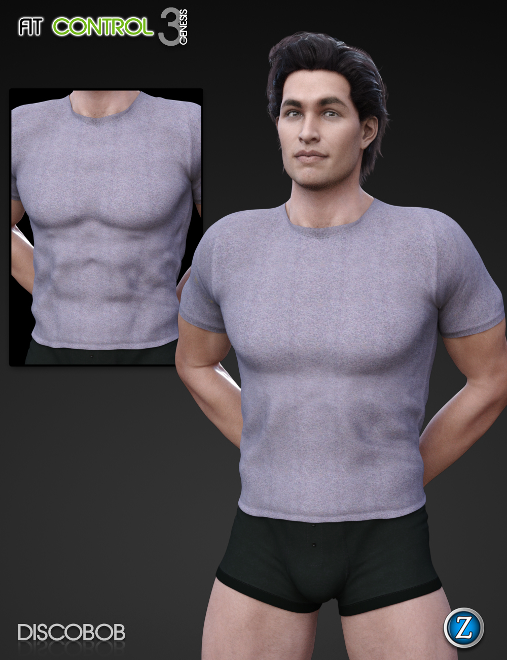 Fit Control for Genesis 3 Male(s) by: Zev0Josh Darling, 3D Models by Daz 3D