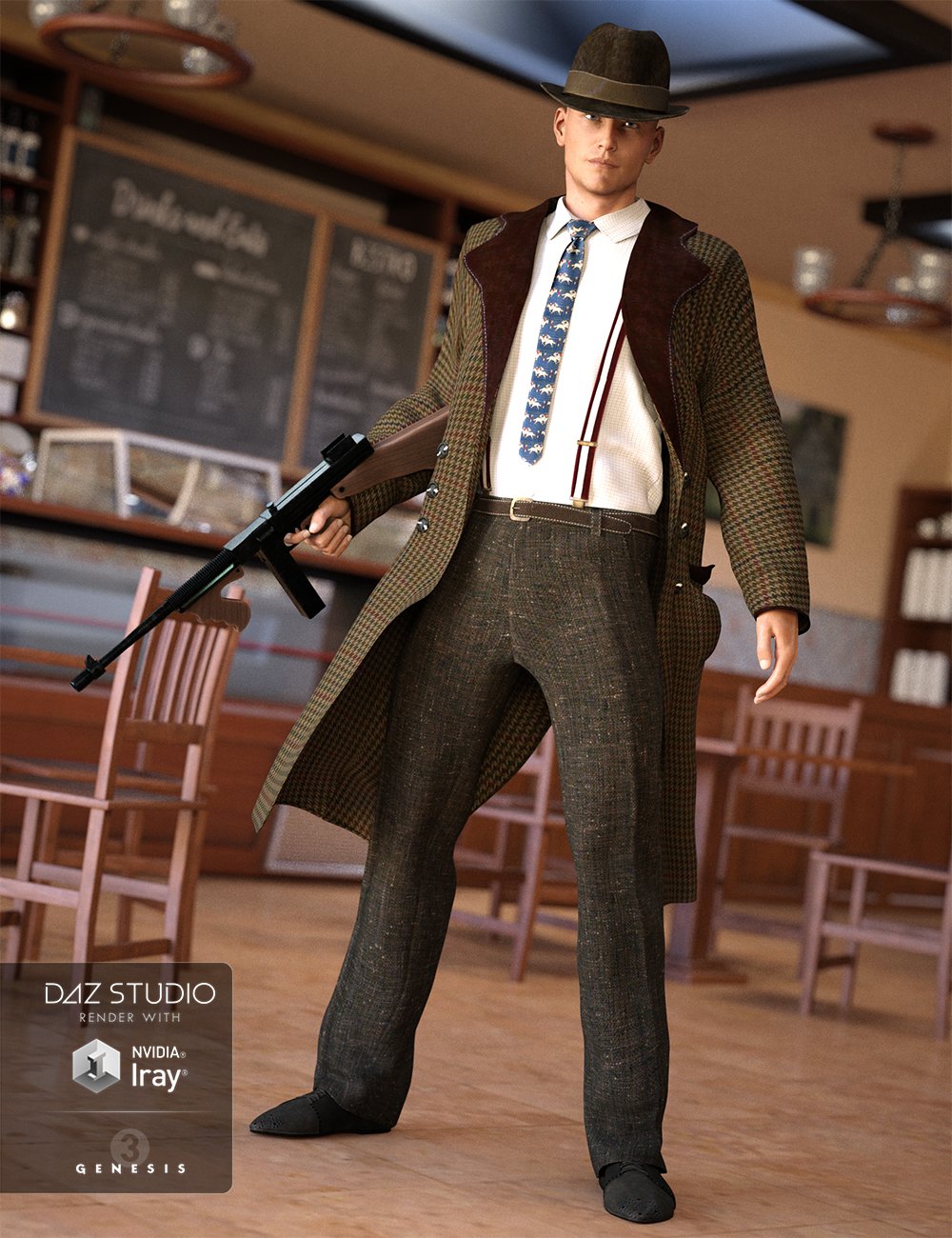 Mobster Outfit Textures by: Anna Benjamin, 3D Models by Daz 3D