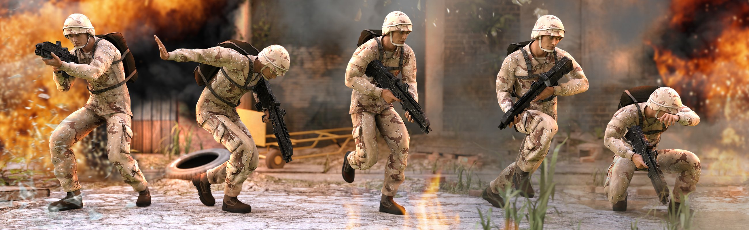 Courage Under Fire Poses for Michael 7 Courage Under Fire Poses for Michael 7 by: Devon, 3D Models by Daz 3D